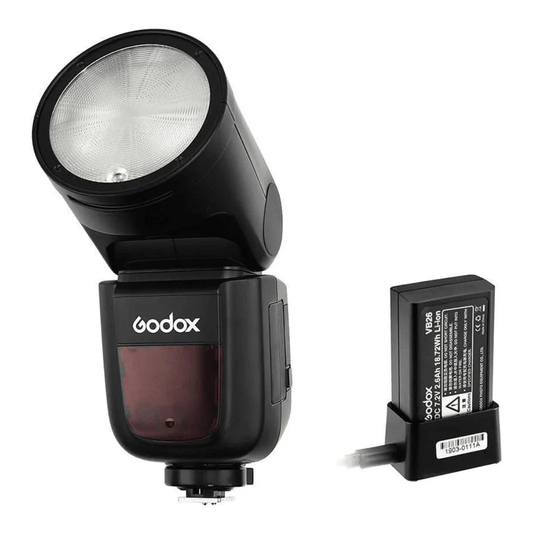 Godox V1 TTL Li-ion Round Head Camera Flash - Vitopal