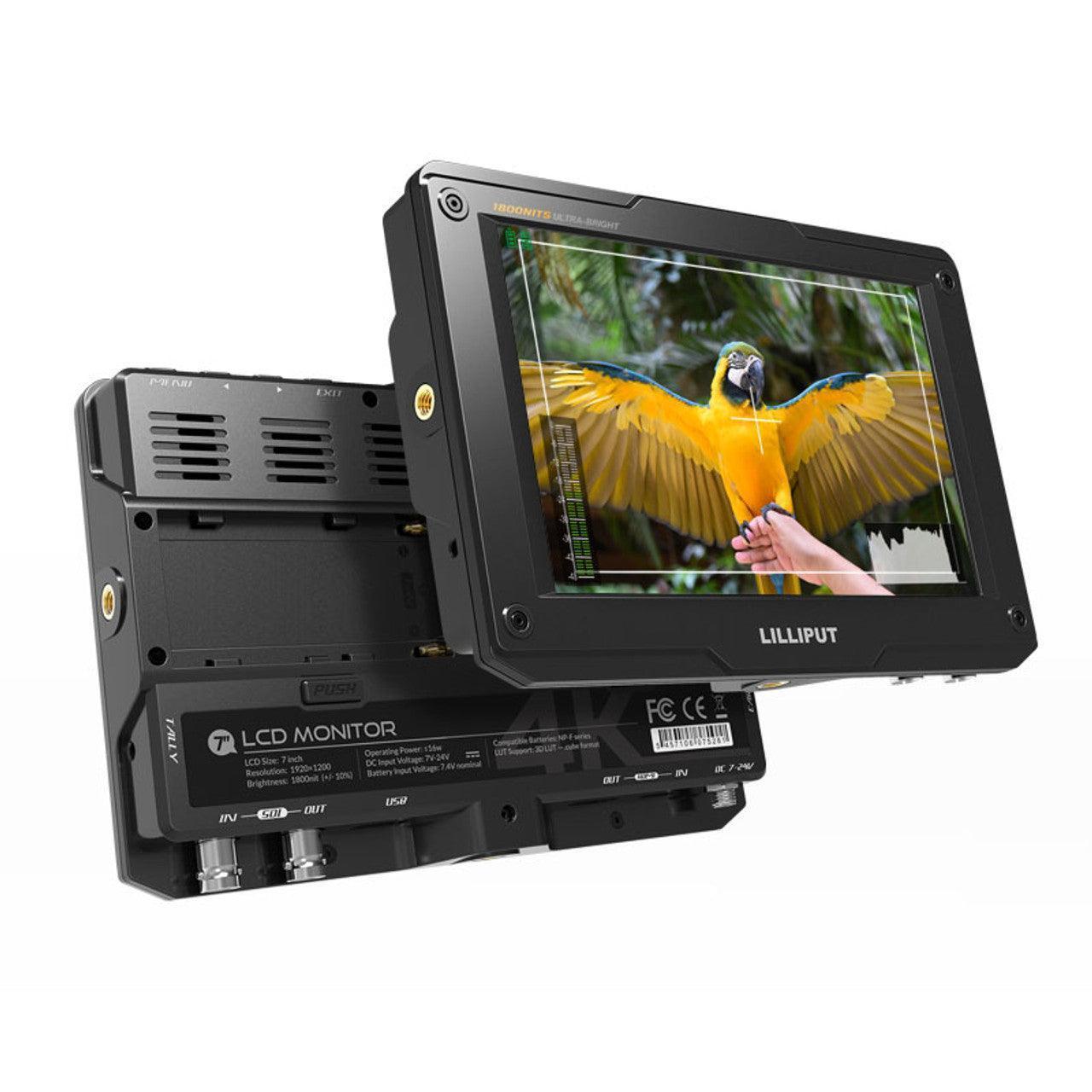 Lilliput H7S 7Inch 4K HDMI/3G-SDI Ultra-Bright On-Camera Monitor - Vitopal