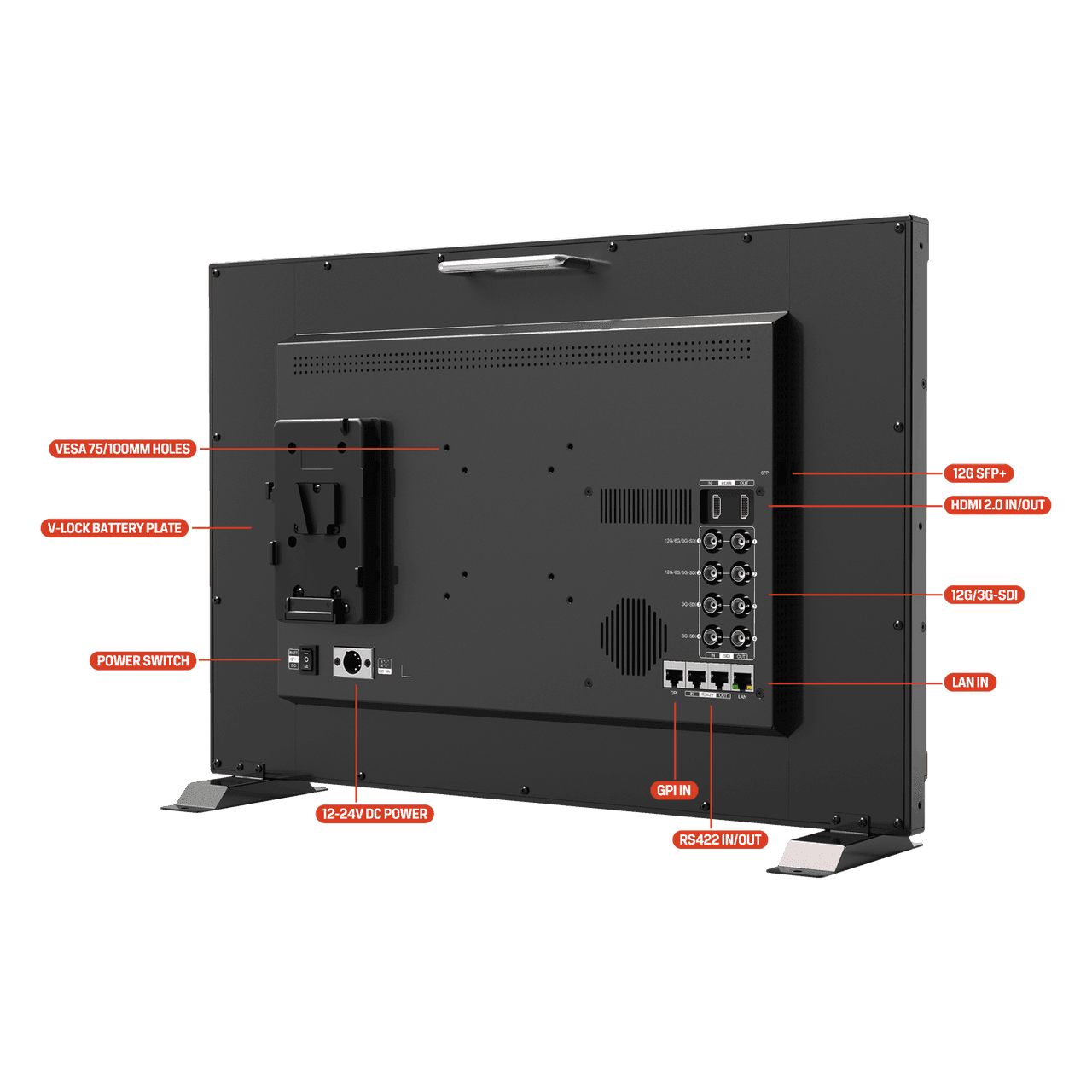 Lilliput Q23 23.8 inch 12G-SDI Professional Broadcast Production Studio Monitor - Vitopal