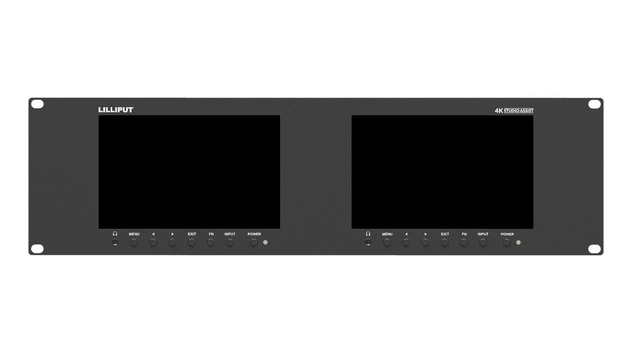 Lilliput RM-7029S Dual 7 inch 3RU rackmount SDI Monitor - Vitopal