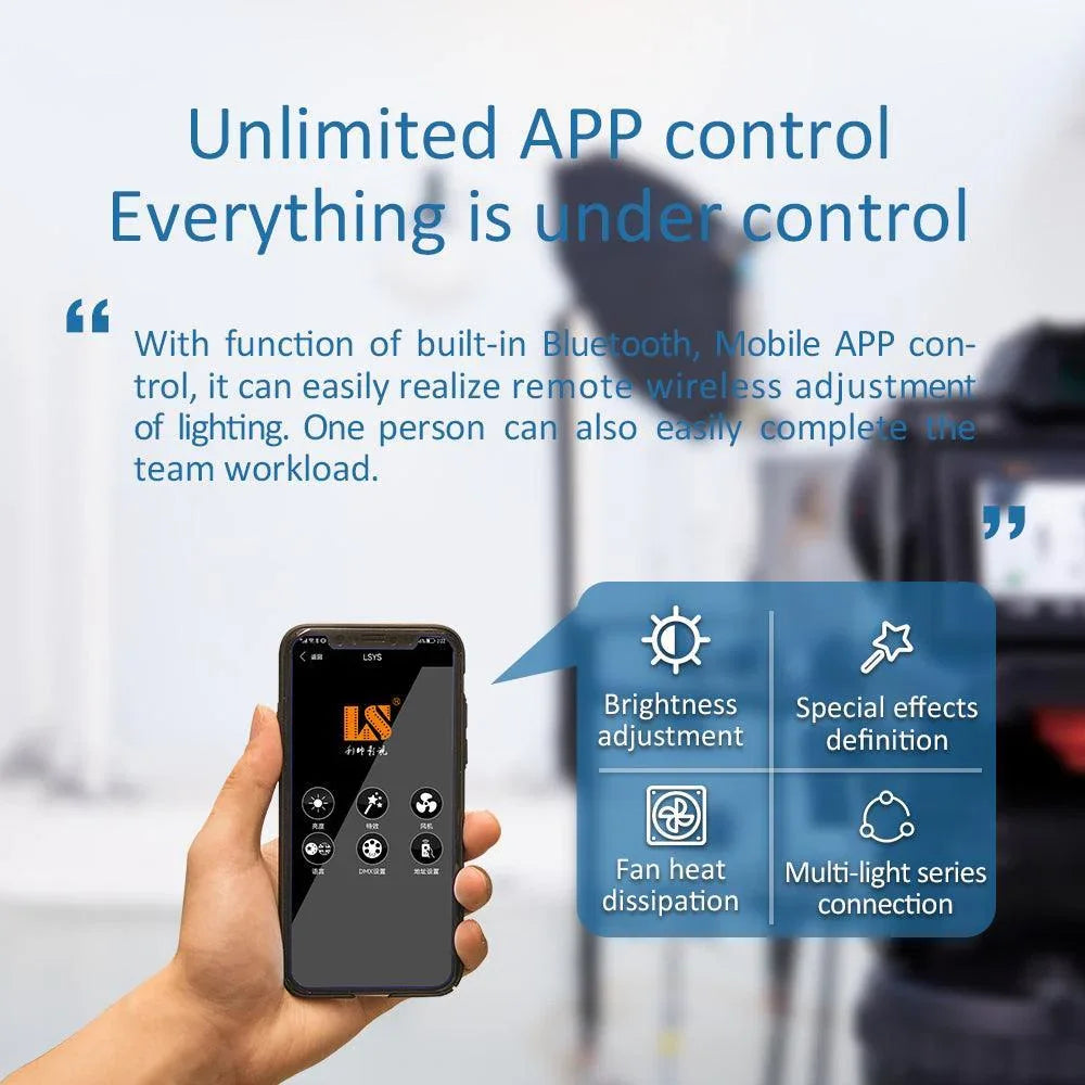 LS Coolcam 300X Bi-color Professional monolight style fill light High brightness - Vitopal