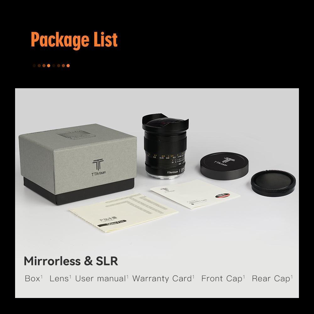 TTArtisan 11mm F2.8 Ultra-Wide Fisheye Full Frame Lens - Vitopal