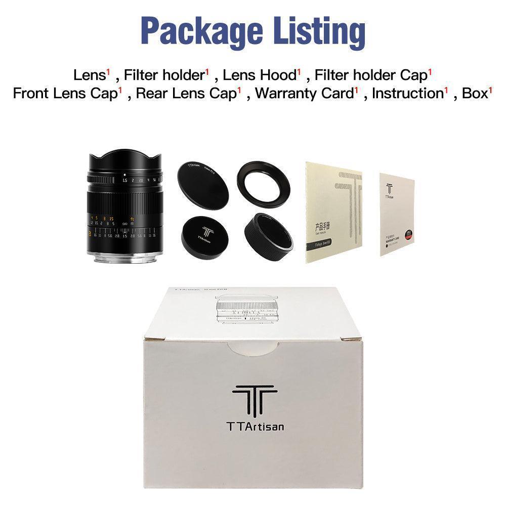 TTArtisan 21mm F1.5 Full Frame Wide Angle Lens - Vitopal