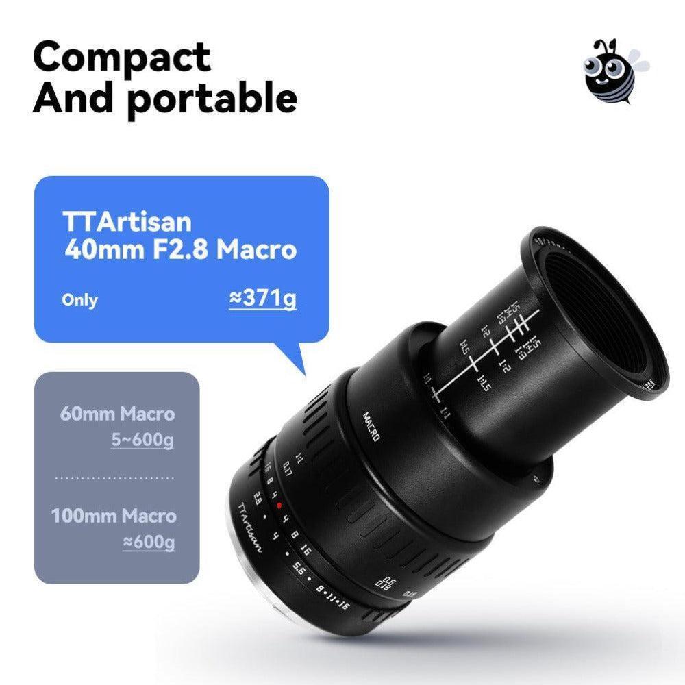 TTArtisan 40mm F2.8 Macro Lens Manual Focus APS-C Lens - Vitopal
