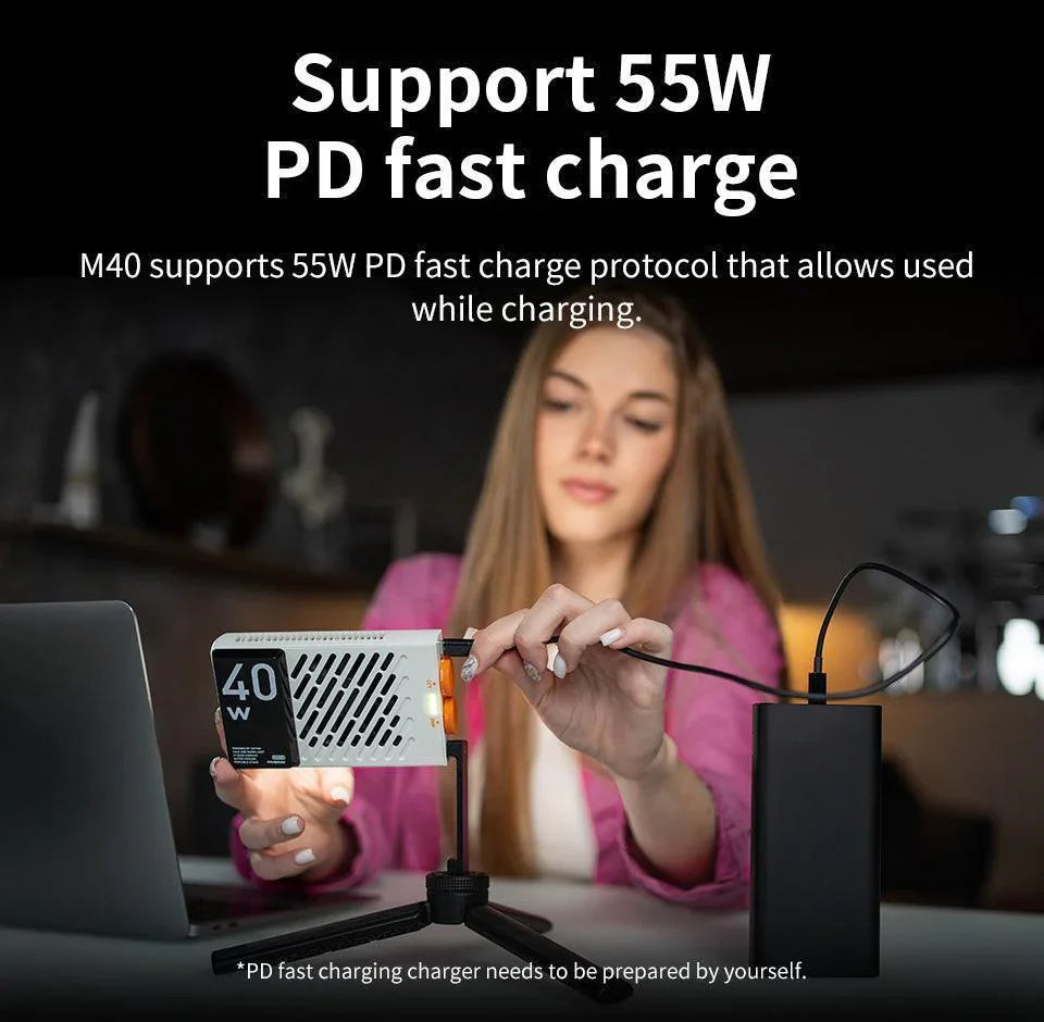 ZHIYUN FIVERAY M40 40W Daylight Powerful Pocket Light - Vitopal