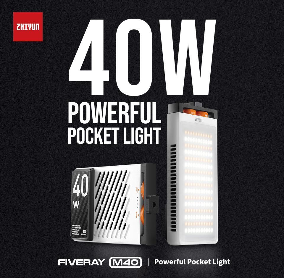 ZHIYUN FIVERAY M40 40W Daylight Powerful Pocket Light - Vitopal