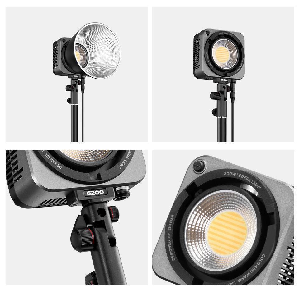 ZHIYUN MOLUS G200 COB Video Light Bowens Mount Camera Light - Vitopal