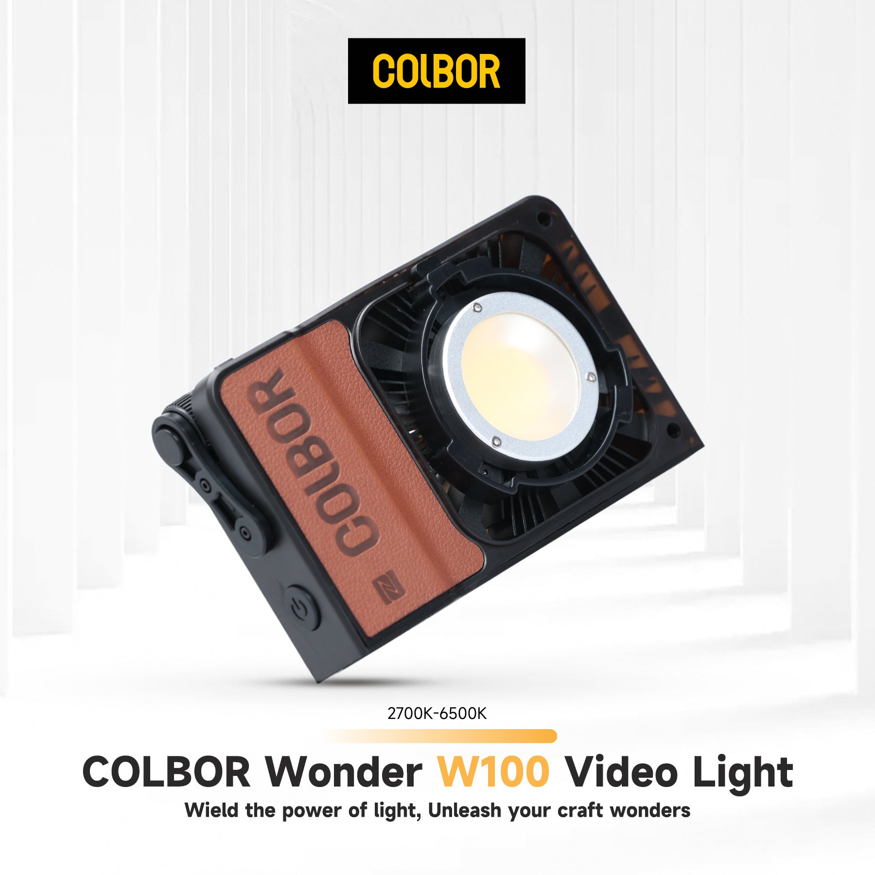 Colbor W60 Luz de vídeo LED portátil para fotografía Vídeo YouTube TikTok Disparos al aire libre 