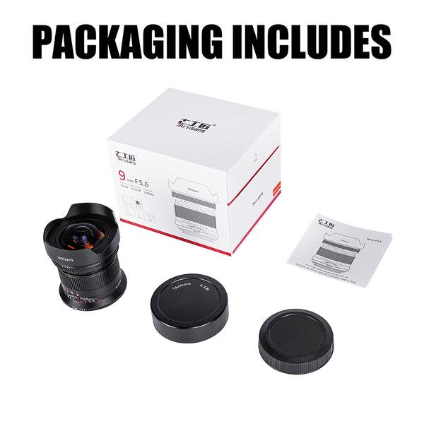 7artisans 9mm F5.6 Wide-Angle Full Frame Mirrorless Camera Lens