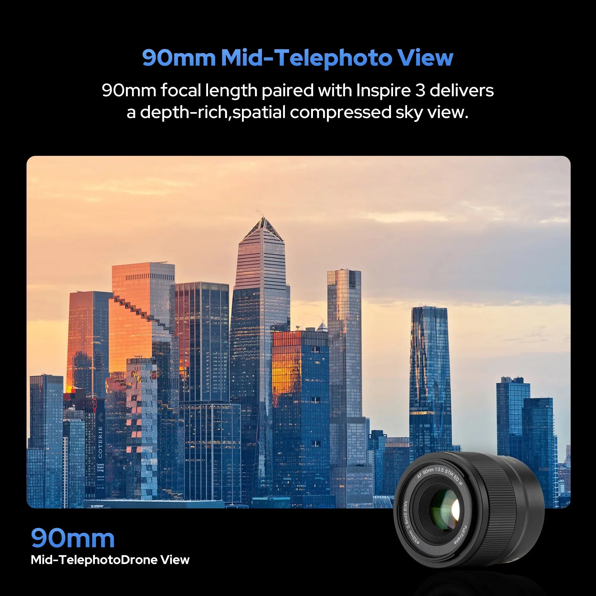 Viltrox AF 90mm F3.5 Full-Frame Lens DL Mount for DJI