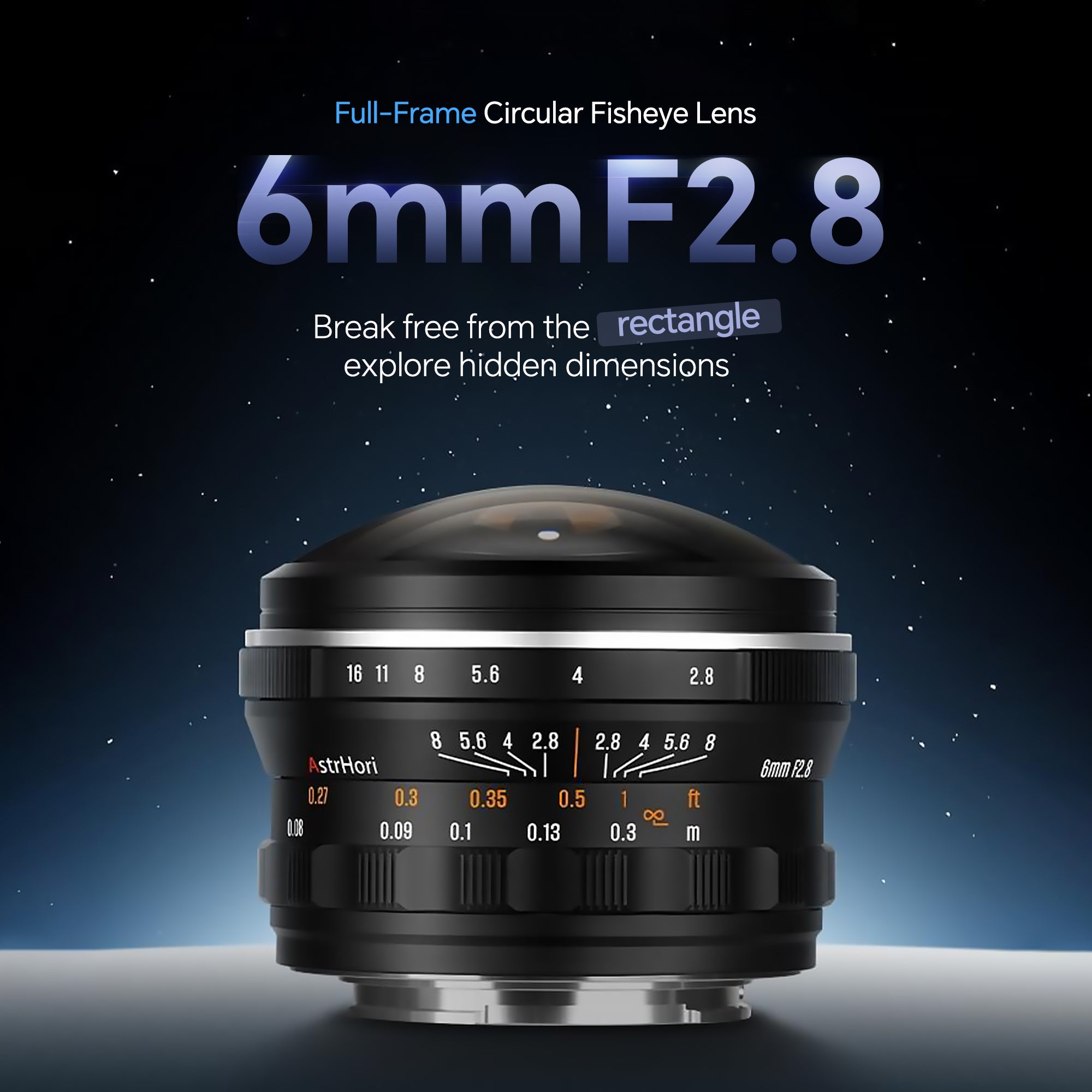 AstrHori 6mm F2.8 Full-frame Circular Fisheye Lens