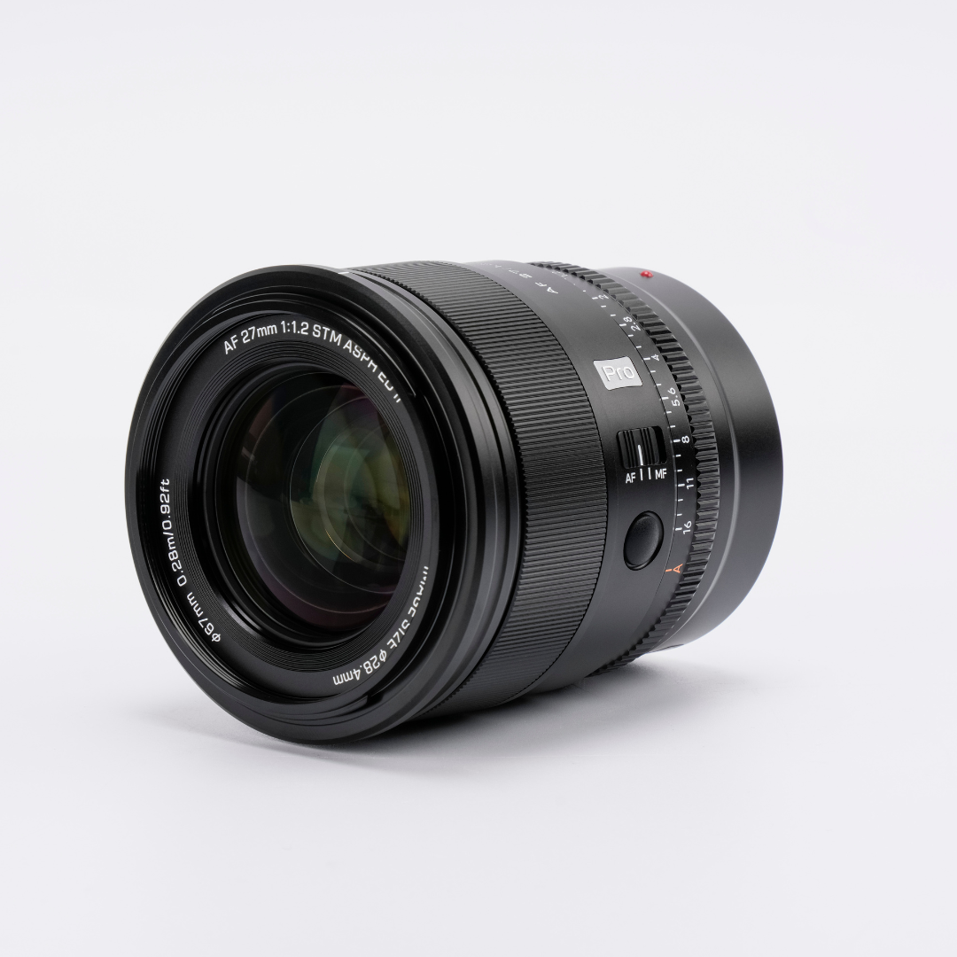 VILTROX AF 27 mm F1.2 Pro Lente principal APS-C de apertura ultra grande diseñada para Sony E/Nikon Z