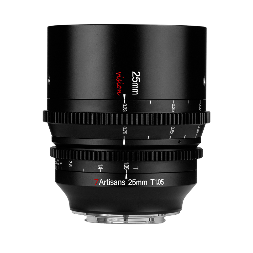 7Artisans 25mm T1.05 Manual Focus Large Aperture Cine Lens