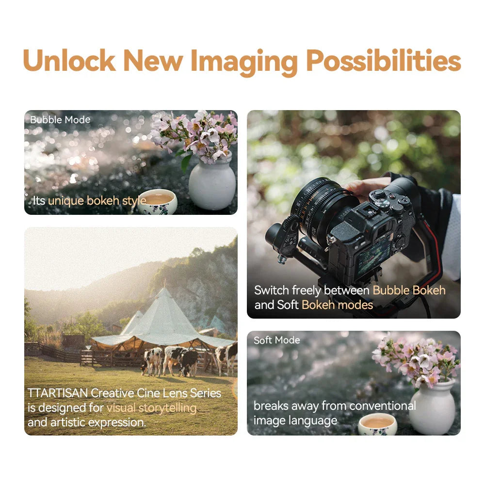 TTartisan 50mm T2.1 Dual-Bokeh Cine Lens