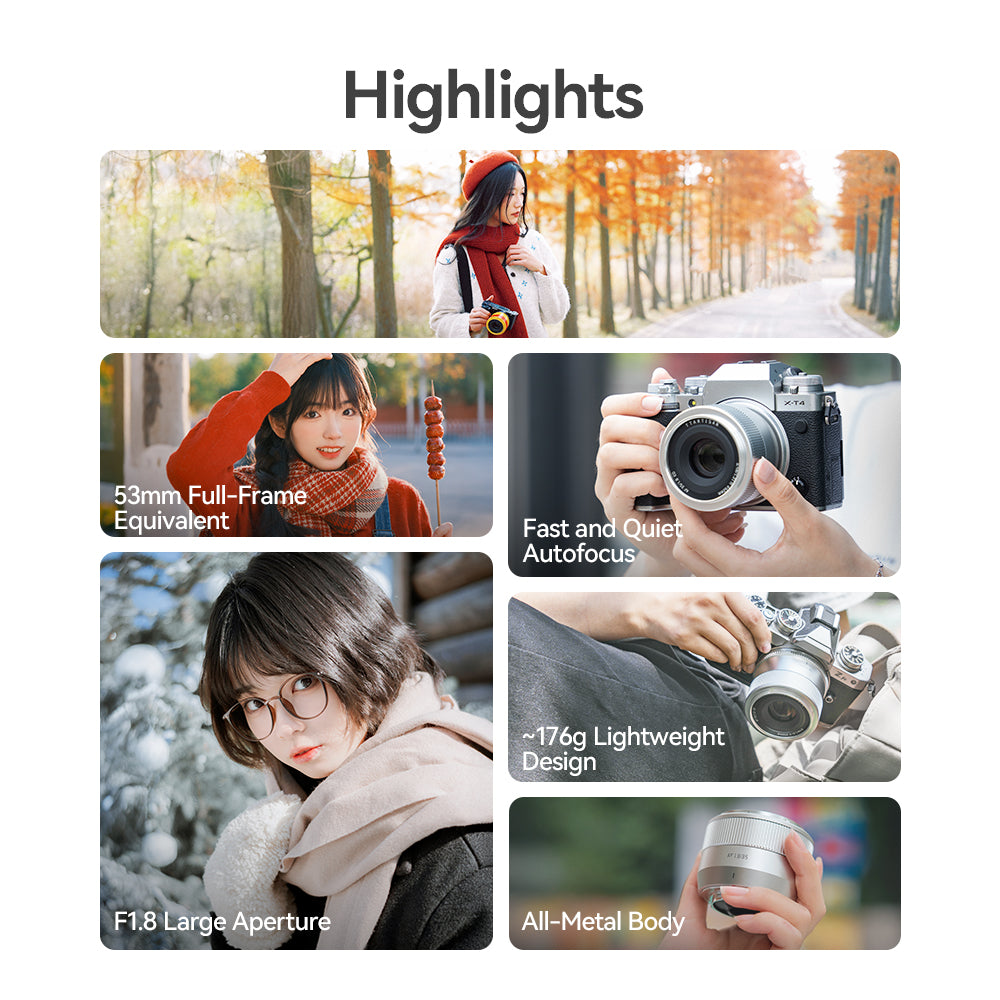 TTartisan AF 35mm F1.8 II Autofocus APS-C Lens