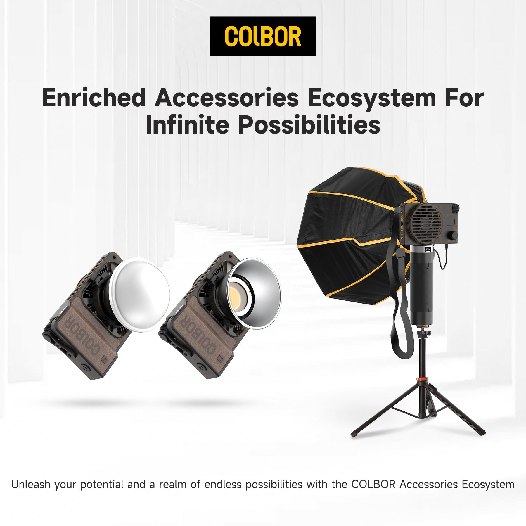 Colbor W100 Portable LED Video Light for Photography Video YouTube TikTok Outdoor Shooting