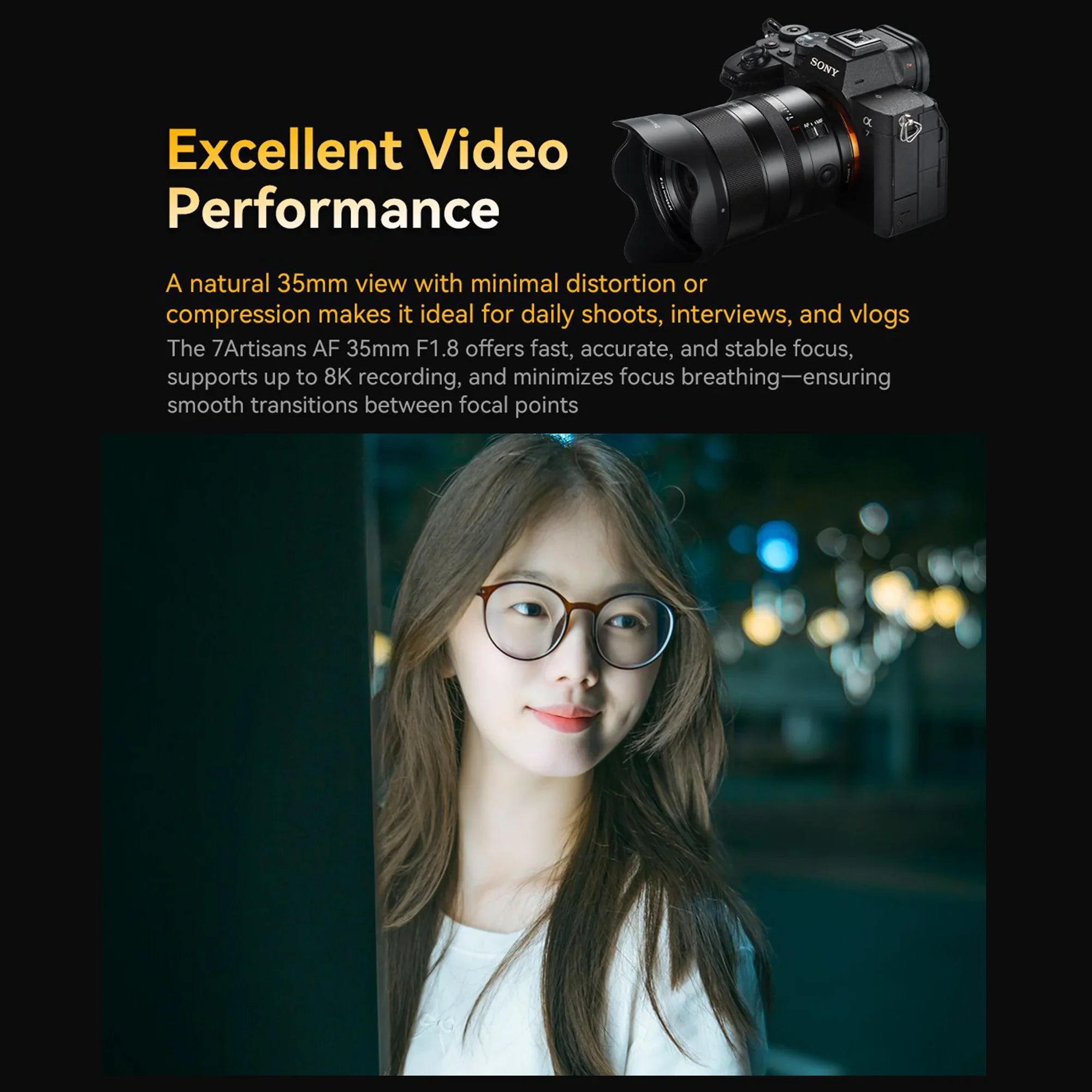 7artisans AF 35mm F1.8 Wide Angle Full Frame Lens