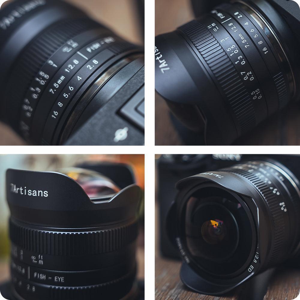 7Artisans 7.5mm F2.8 II Fisheye Wide-Angle Lens Ultra APS-C