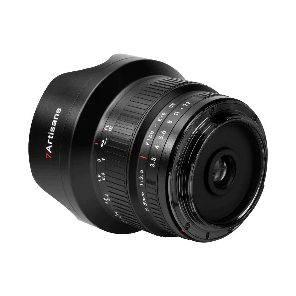7Artisans 7.5mm F3.5 ultra wide-angle APS-C DSLR lens for EF
