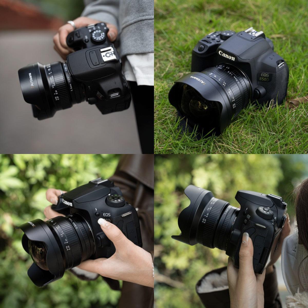 7Artisans 7.5mm F3.5 ultra wide-angle APS-C DSLR lens for EF