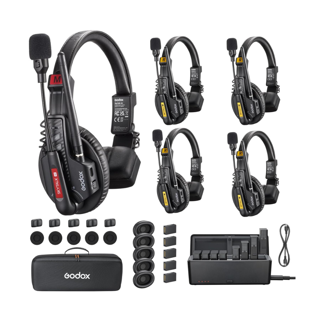 Godox SkyTalk Air 5S Full-Duplex Wireless Intercom Headset