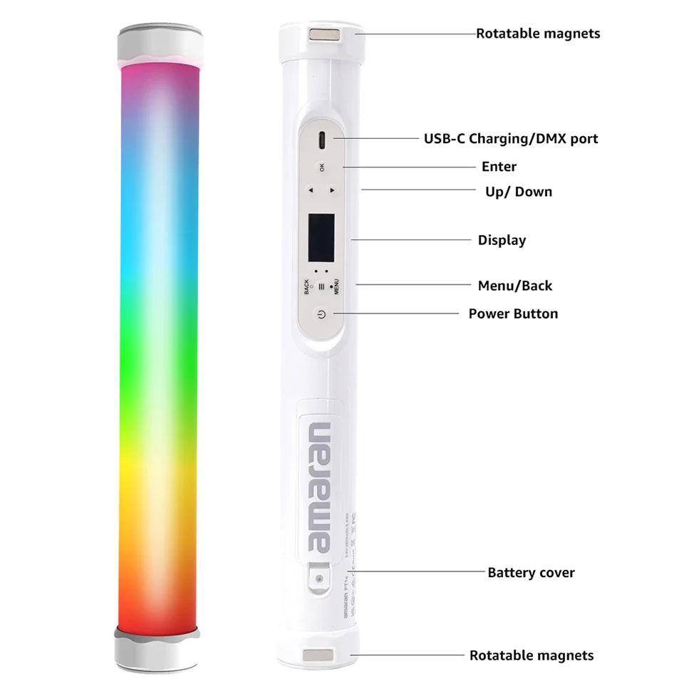 Aputure Amaran PT1c 6W RGBWW Full Color Pixel Tube Light – Vitopal