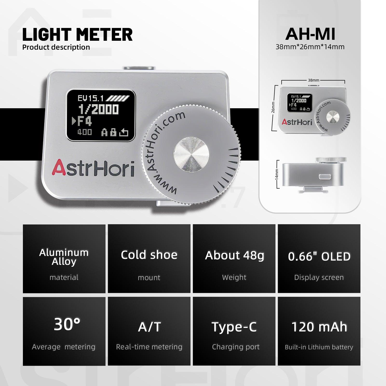 AstrHori AH-M1 0.66 Inch OLED Display Camera Light Meter - Vitopal