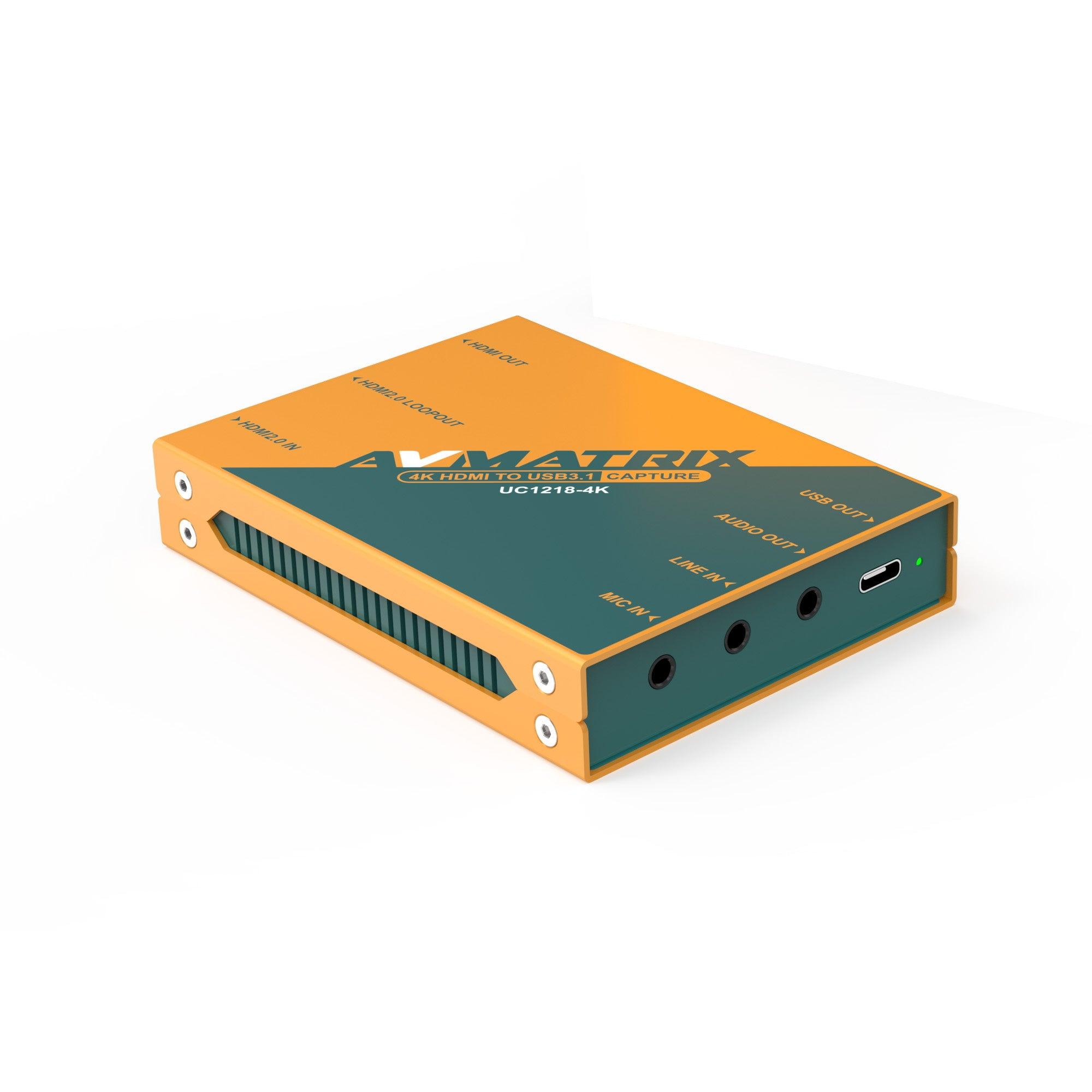 AVMATRIX UC1218 HDMI to USB 3.1 Type-C Uncompressed Video Capture Card - Vitopal