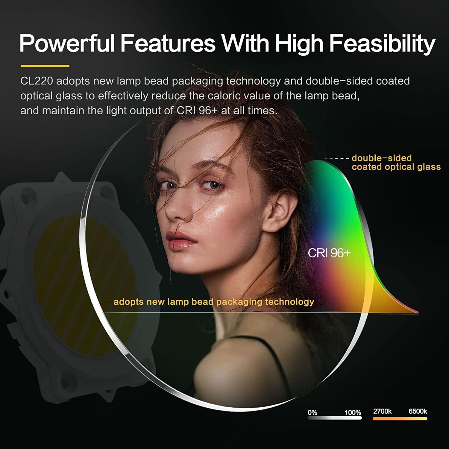 COLBOR CL220 Pro COB Led Video Light Support App Contorl - Vitopal