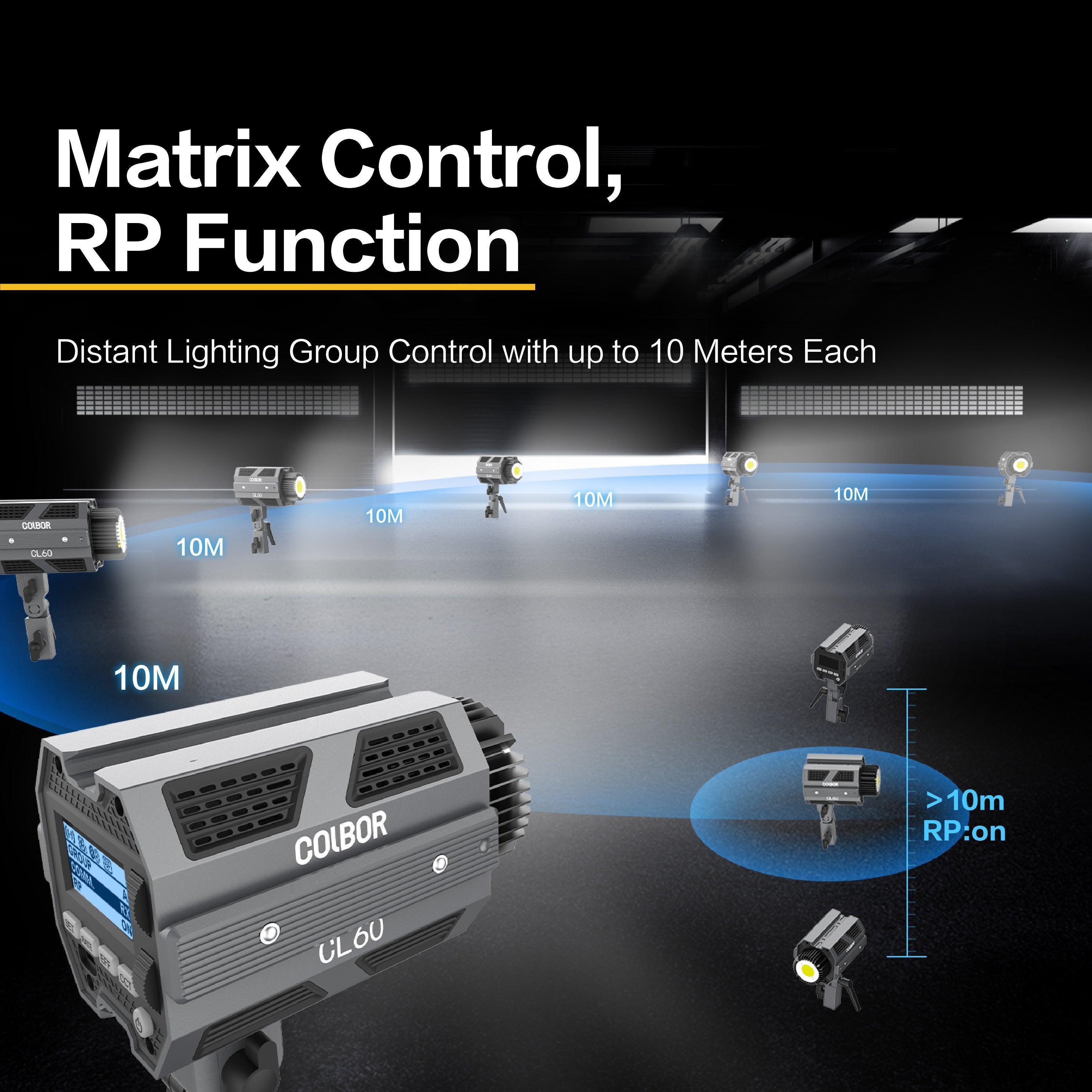 COLBOR CL60 Bi-color 2700-6500K Support APP Control LED Video Light