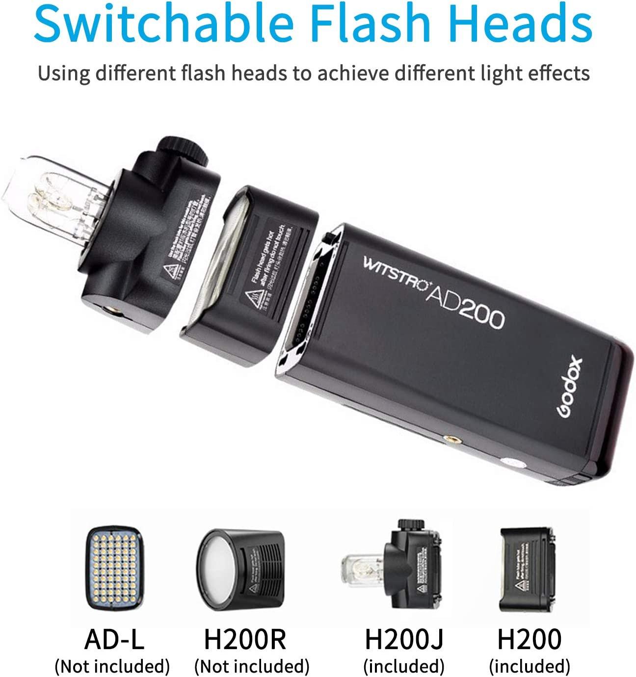 Godox AD200Pro TTL Pocket Flash with Built-in 2.4G Wireless X System  (Battery Powered Strobe Light) – Design Info