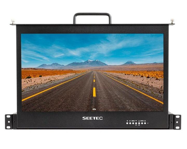 Seetec SC173-HD-56 17.3 Inch 1RU Pull-Out RACK Mount Monitor HDMI In Out Full HD 1920X1080