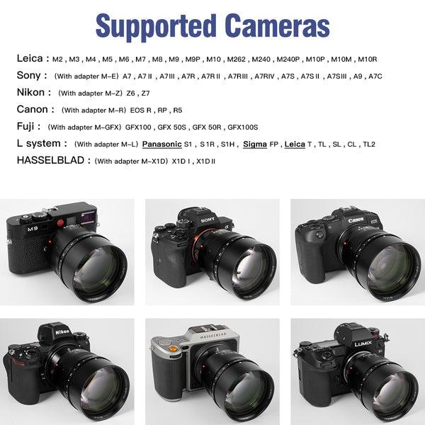 TTArtisan 90mm F1.25 Full Frame Lens for Leica M-Mount Cameras - Vitopal