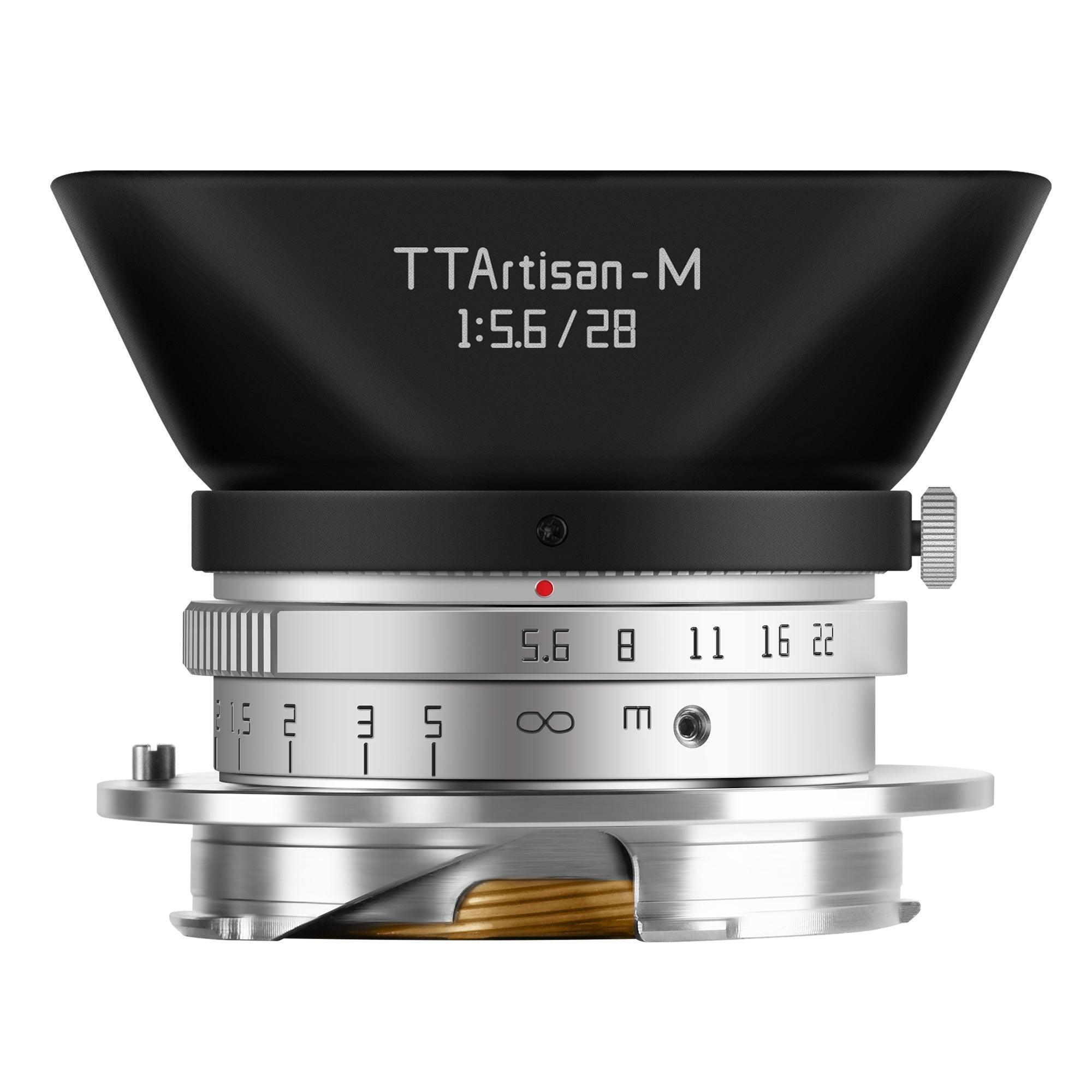 TTArtisan 28mm F5.6 Full Frame Manual Focus Lens for Leica M (Silver)