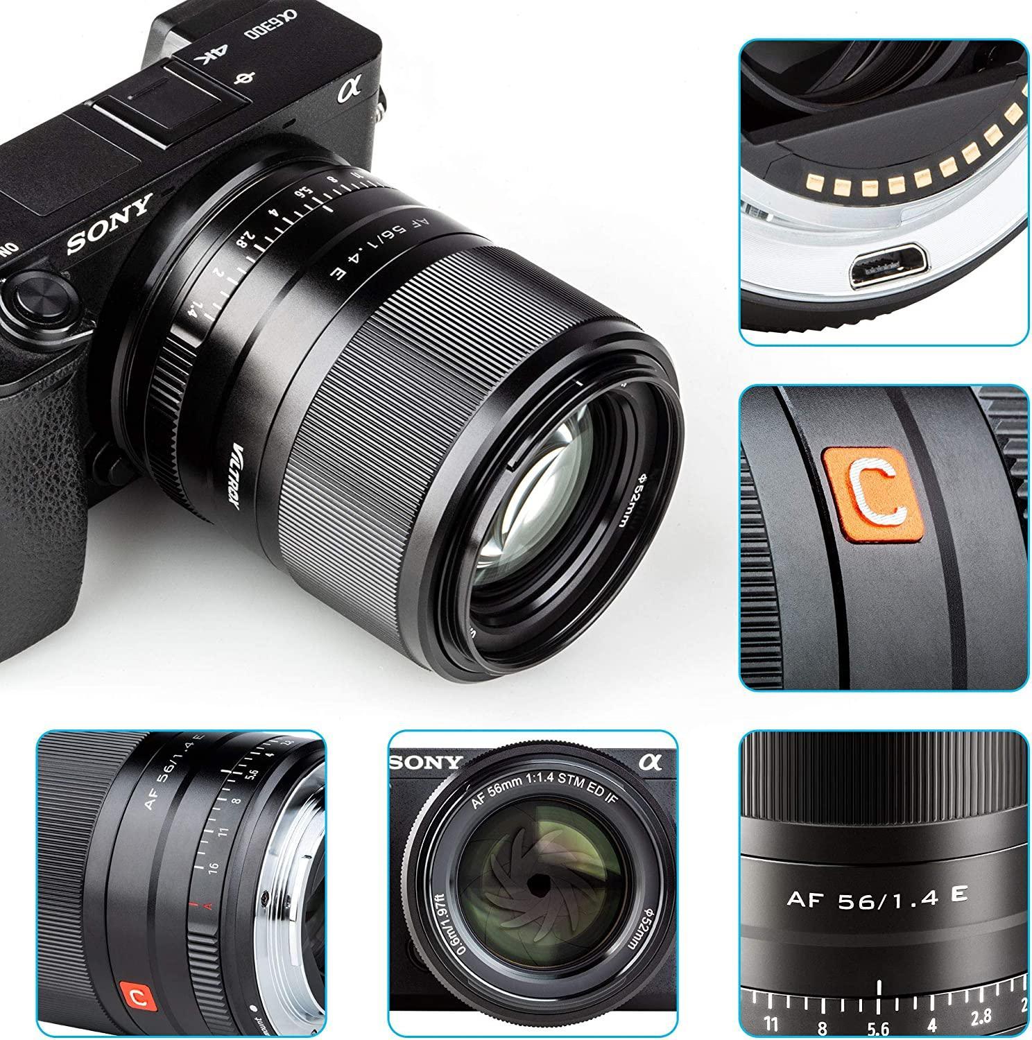 Viltrox mm F1.4 Autofocus Portrait Lens APS C Lens for Sony E Mirrorless  Cameras