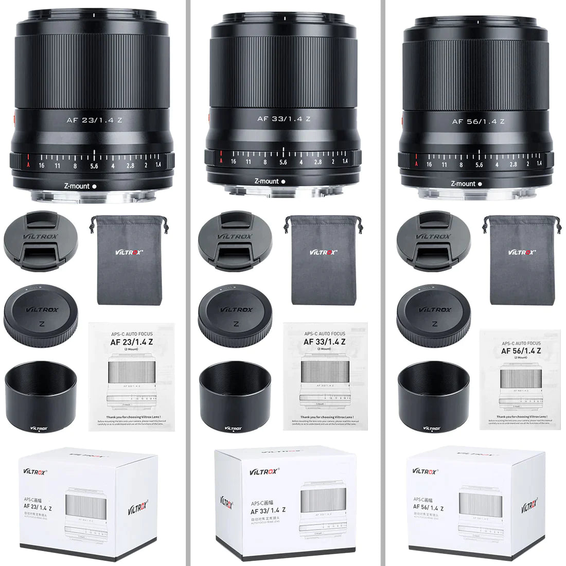 Viltrox AF 23mm/33mm/56mm F1.4 APS-C Lens for Nikon Z - Vitopal